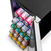 NOF090SS00 NewAir 15 Inch Built In Beverage Mini Refrigerator - 96 Cans, Weatherproof Stainless Steel-5