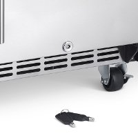 NOF090SS00 NewAir 15 Inch Built In Beverage Mini Refrigerator - 96 Cans, Weatherproof Stainless Steel-6