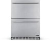 NOF100SS00 NewAir Two Drawer Indoor Outdoor Mini Fridge - 20 Bottles + 80 Cans, Stainless Steel