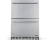 NOF100SS00 NewAir Two Drawer Indoor Outdoor Mini Fridge - 20 Bottles + 80 Cans, Stainless Steel