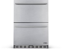 NOF100SS00 NewAir Two Drawer Indoor Outdoor Mini Fridge - 20 Bottles + 80 Cans, Stainless Steel