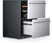 NOF100SS00 NewAir Two Drawer Indoor Outdoor Mini Fridge - 20 Bottles + 80 Cans, Stainless Steel-8