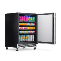 NOF160SS00 NewAir 160 Can Beverage Mini Fridge - Stainless Steel-3