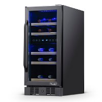 NWC029BS00 NewAir 29 Bottle Dual Zone Wine Fridge - Black Stainless Steel-3