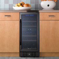 NWC029BS00 NewAir 29 Bottle Dual Zone Wine Fridge - Black Stainless Steel-7