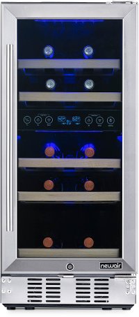 NWC029SS01 NewAir Dual Zone 29 Bottle Wine Fridge - Stainless Steel-2