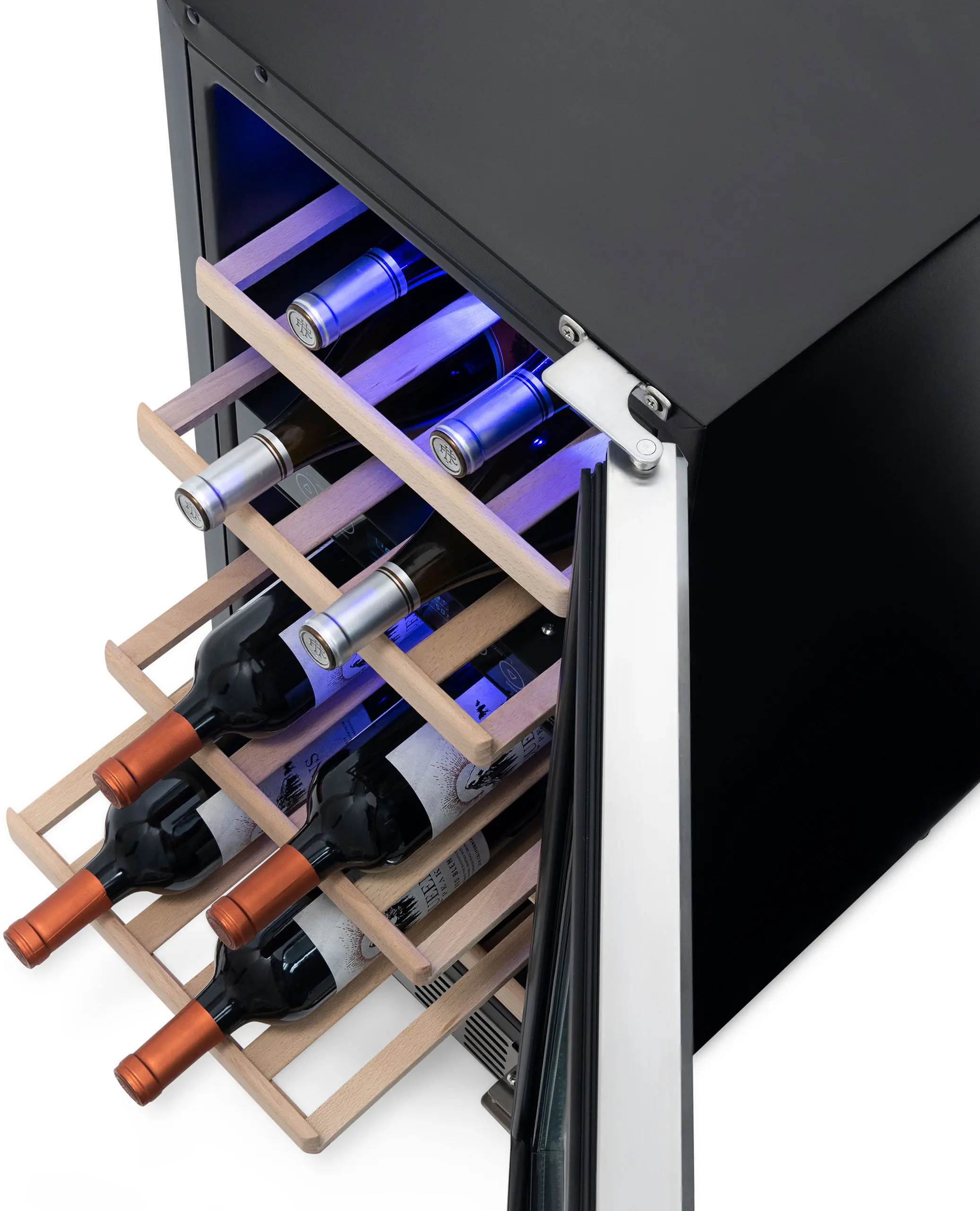 NWC029SS01 NewAir Dual Zone 29 Bottle Wine Fridge - Stainless Steel-6