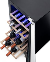 NWC029SS01 NewAir Dual Zone 29 Bottle Wine Fridge - Stainless Steel-6