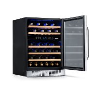 NWC046SS01 NewAir 24 Inch 46 Bottle Dual Zone Wine Refrigerator - Stainless Steel-2