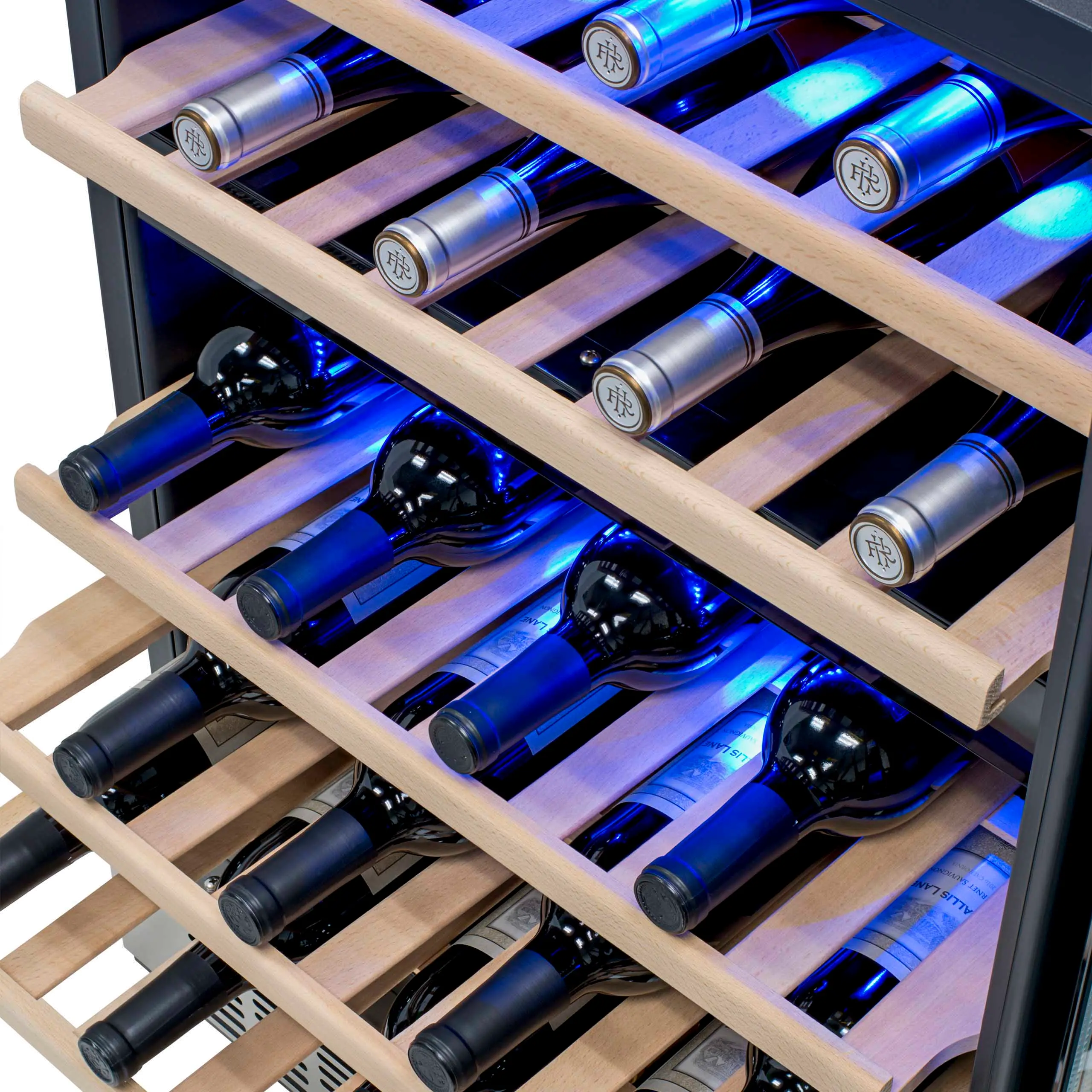 NWC046SS01 NewAir 24 Inch 46 Bottle Dual Zone Wine Refrigerator - Stainless Steel-6