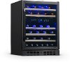 NWC046BS00 NewAir 24 Inch Dual Zone 46 Bottle Wine Fridge - Stainless Steel