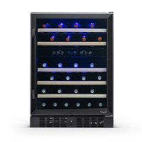 NWC046BS00 NewAir 24 Inch Dual Zone 46 Bottle Wine Fridge - Stainless Steel-2