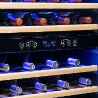 NWC046BS00 NewAir 24 Inch Dual Zone 46 Bottle Wine Fridge - Stainless Steel-3