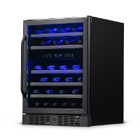 NWC046BS00 NewAir 24 Inch Dual Zone 46 Bottle Wine Fridge - Stainless Steel-7