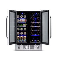 AWB-360DB NewAir 24 Inch Dual Zone Mini Fridge - Stainless Steel-2