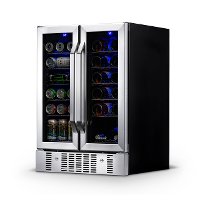 AWB-360DB NewAir 24 Inch Dual Zone Mini Fridge - Stainless Steel-4