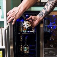AWB-360DB NewAir 24 Inch Dual Zone Mini Fridge - Stainless Steel-5