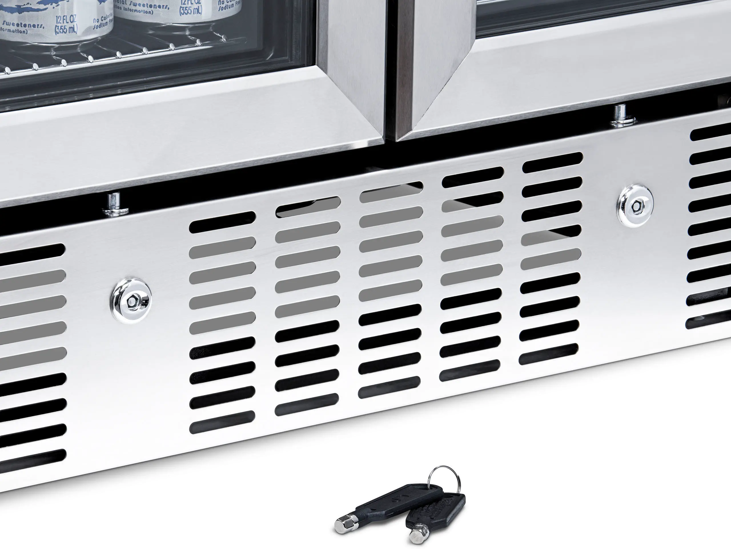 AWB-360DB NewAir 24 Inch Dual Zone Mini Fridge - Stainless Steel-8