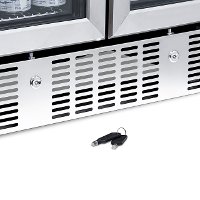 AWB-360DB NewAir 24 Inch Dual Zone Mini Fridge - Stainless Steel-8