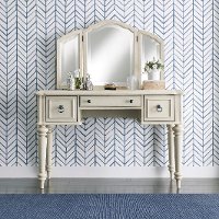 Antiqued White Vanity - Provence-1