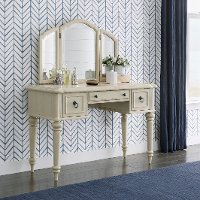 Antiqued White Vanity - Provence-2