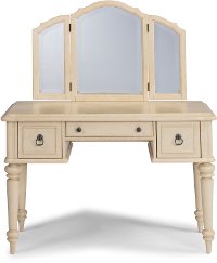 Antiqued White Vanity - Provence-5