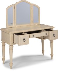 Antiqued White Vanity - Provence-7