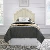 Farmhouse Antiqued White Twin Headboard - Provence