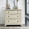 Farmhouse Antiqued White 3 Drawer Chest - Provence