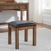 Contemporary Toffee Brown Vanity Bench - Sedona