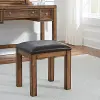 Contemporary Toffee Brown Vanity Bench - Sedona