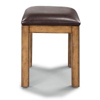 Contemporary Toffee Brown Vanity Bench - Sedona-3