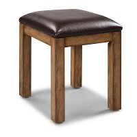 Contemporary Toffee Brown Vanity Bench - Sedona-4