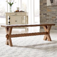 Rustic Contemporary Toffee Brown Dining Bench - Sedona