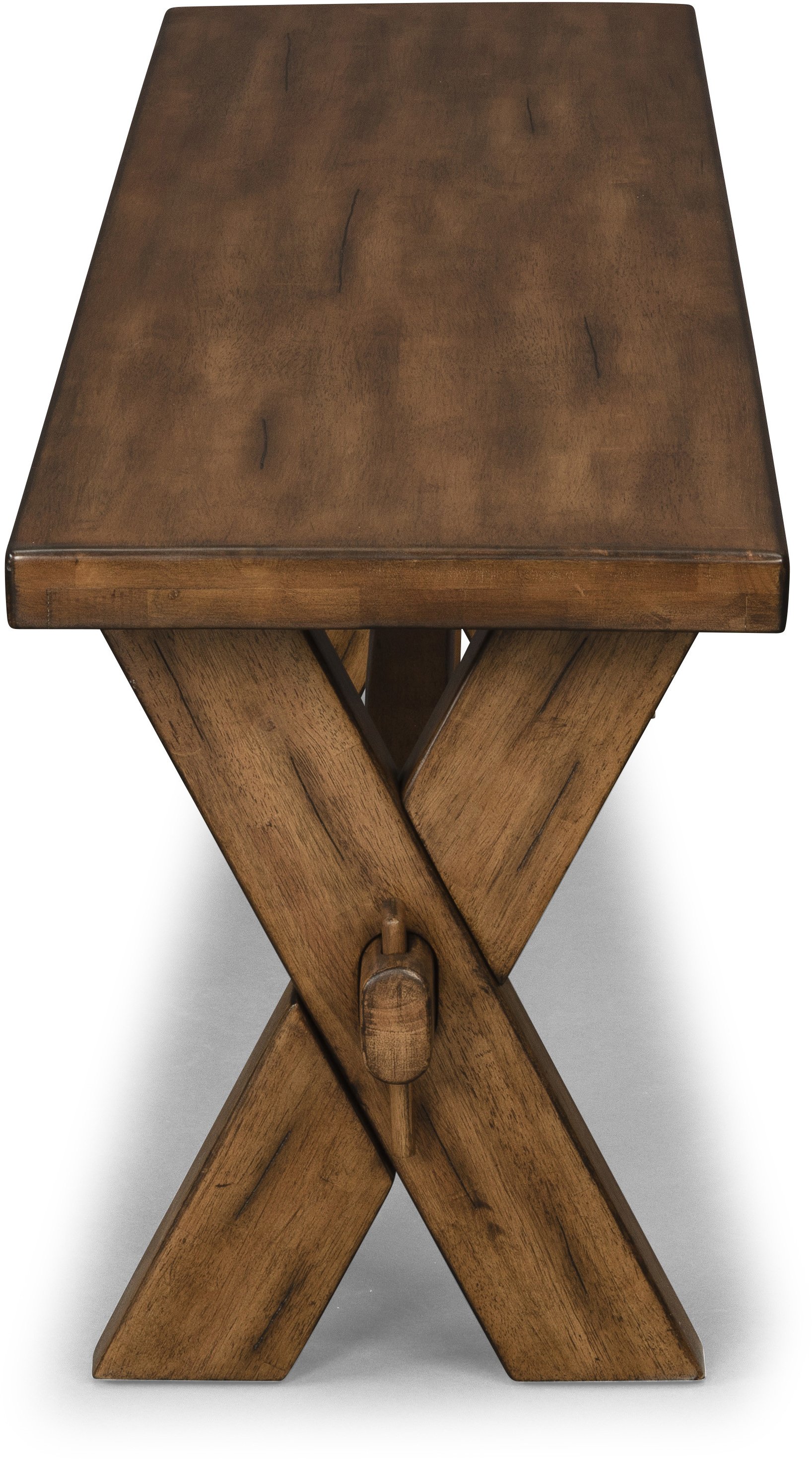 Rustic Contemporary Toffee Brown Dining Bench - Sedona-7
