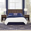Dark Brown Queen Headboard with 2 Nightstands - Southport