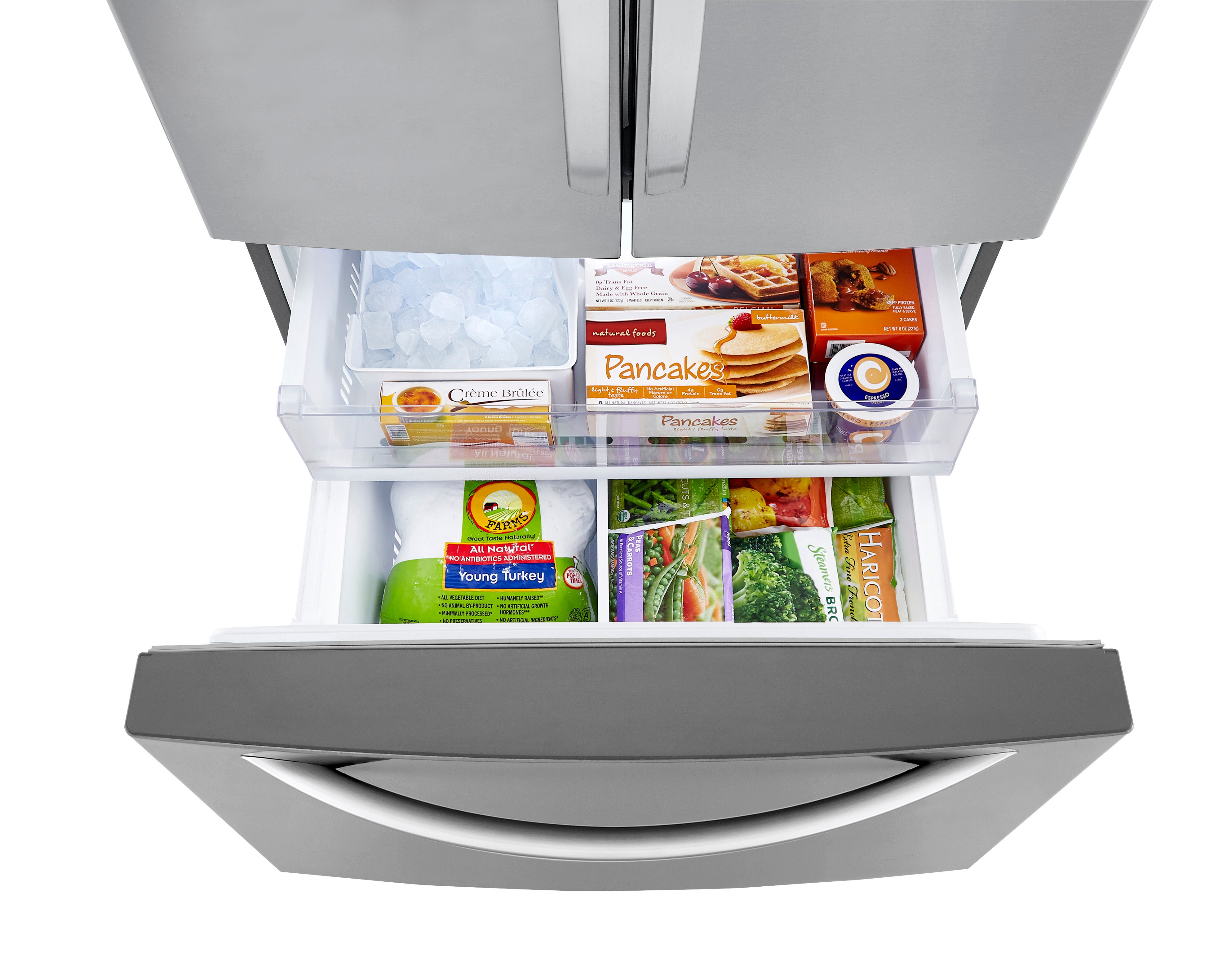 LRFCS2503S LG 25.2 cu ft French Door Refrigerator - 33 W Smudge Resistant Stainless Steel-6