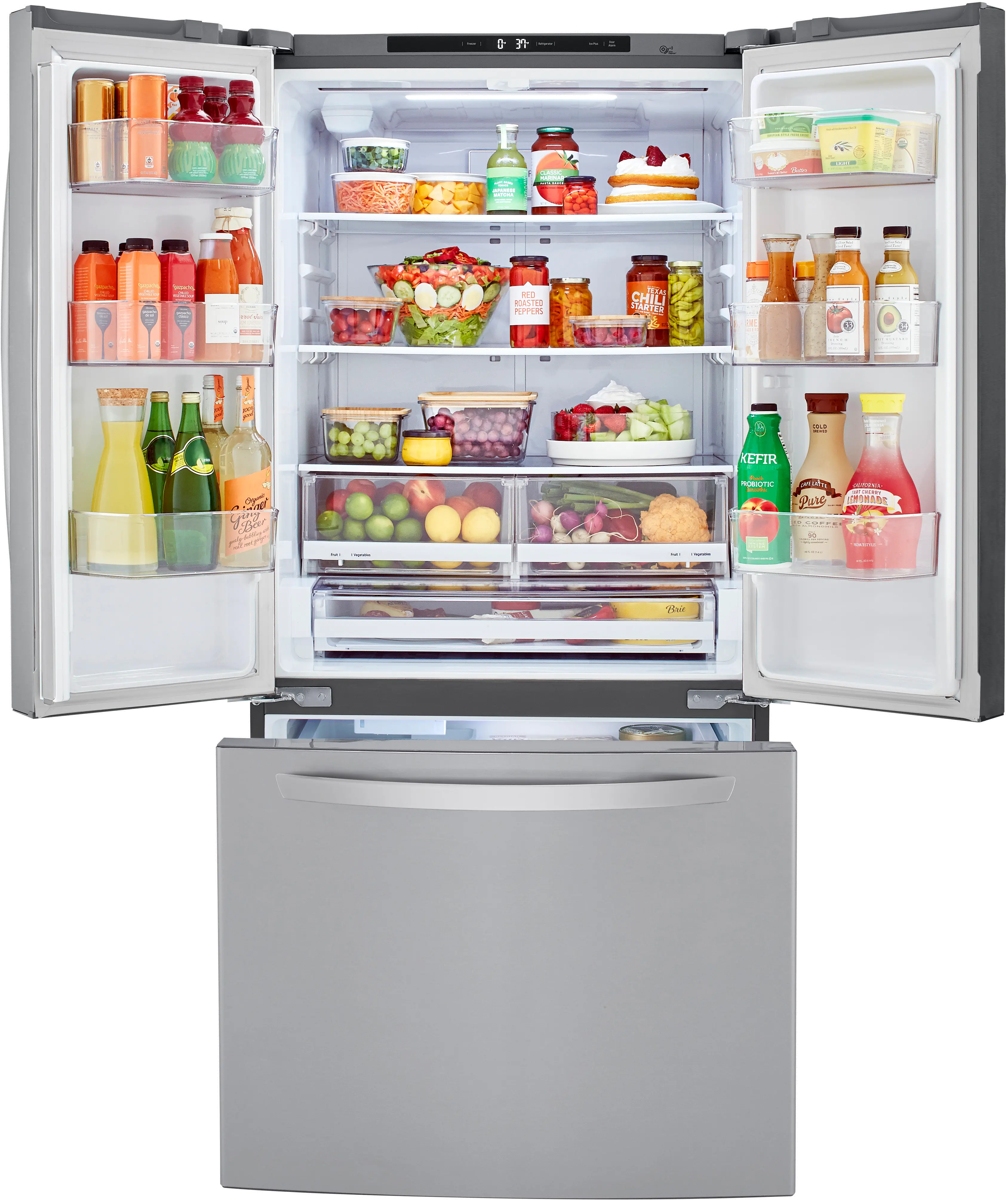 LRFCS2503S LG 25.2 cu ft French Door Refrigerator - 33 W Stainless Steel-4