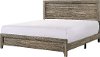 Rustic Contemporary Brown Queen Bed - Millie