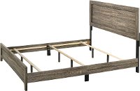 Rustic Contemporary Brown Queen Bed - Millie-2