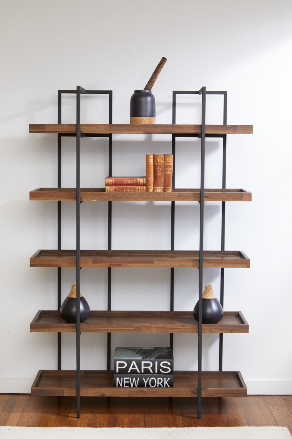 Industrial Open Bookcase - Elbert-2