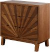 Clearance Natural 3 Drawer Starburst Chest