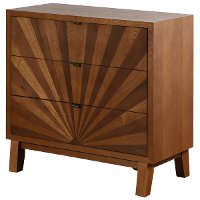 Natural 3 Drawer Starburst Chest