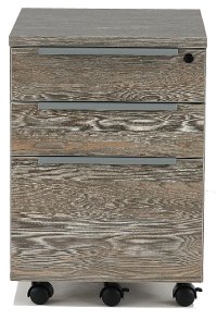 Gray 3-Drawer File Cabinet Pedestal - Kalmar-2