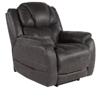 Daytona Steel Dark Brown Power Recliner