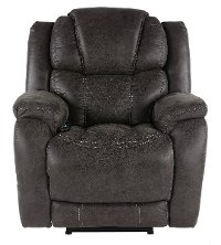 Steel Dark Brown Power Recliner - Daytona-2