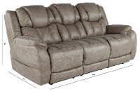 Mushroom Tan Power Reclining Sofa - Daytona-3