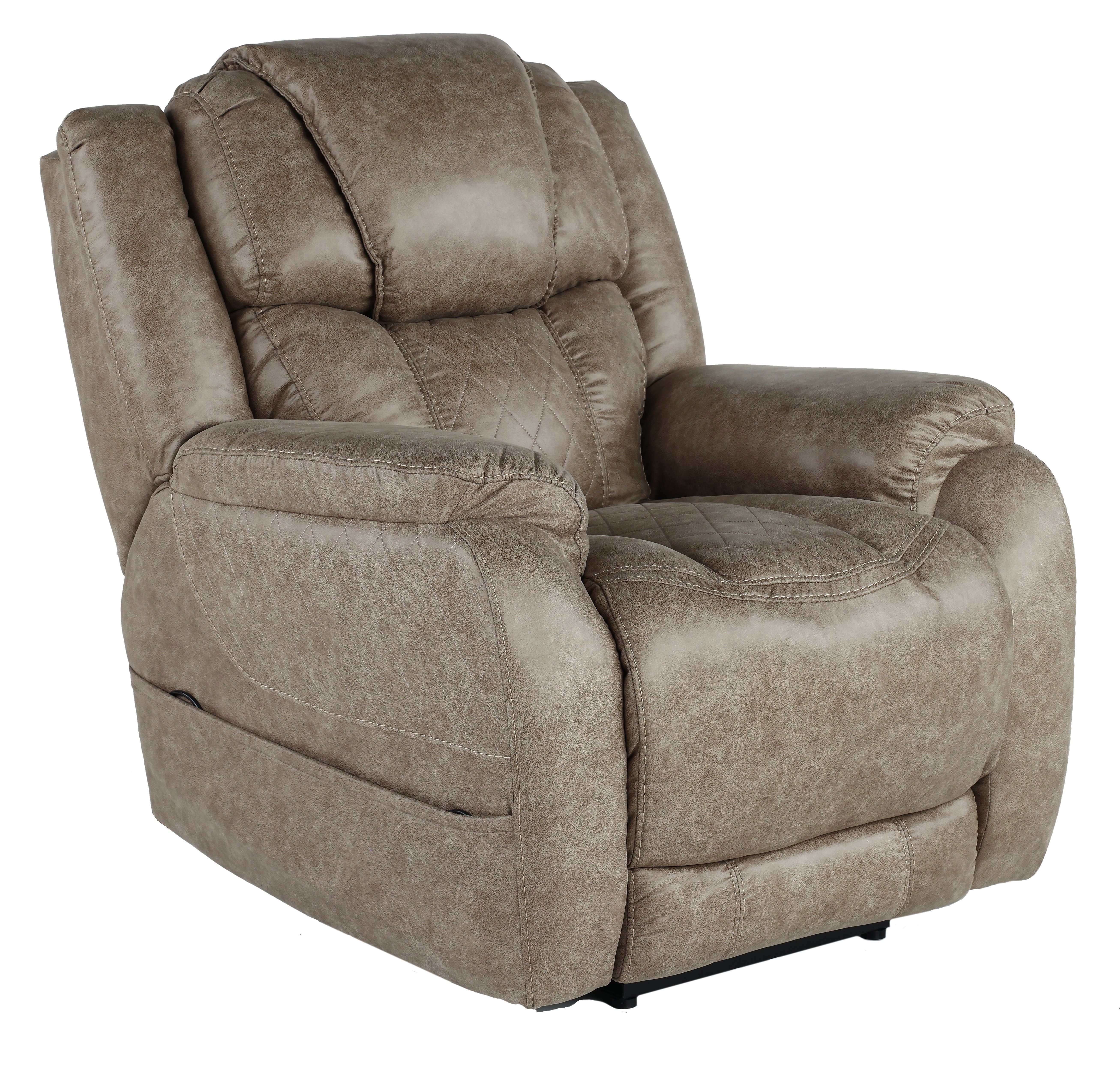 Mushroom Tan Power Recliner - Daytona-1