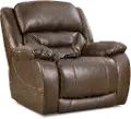 Enterprise Walnut Brown Power Recliner with Power Headrest