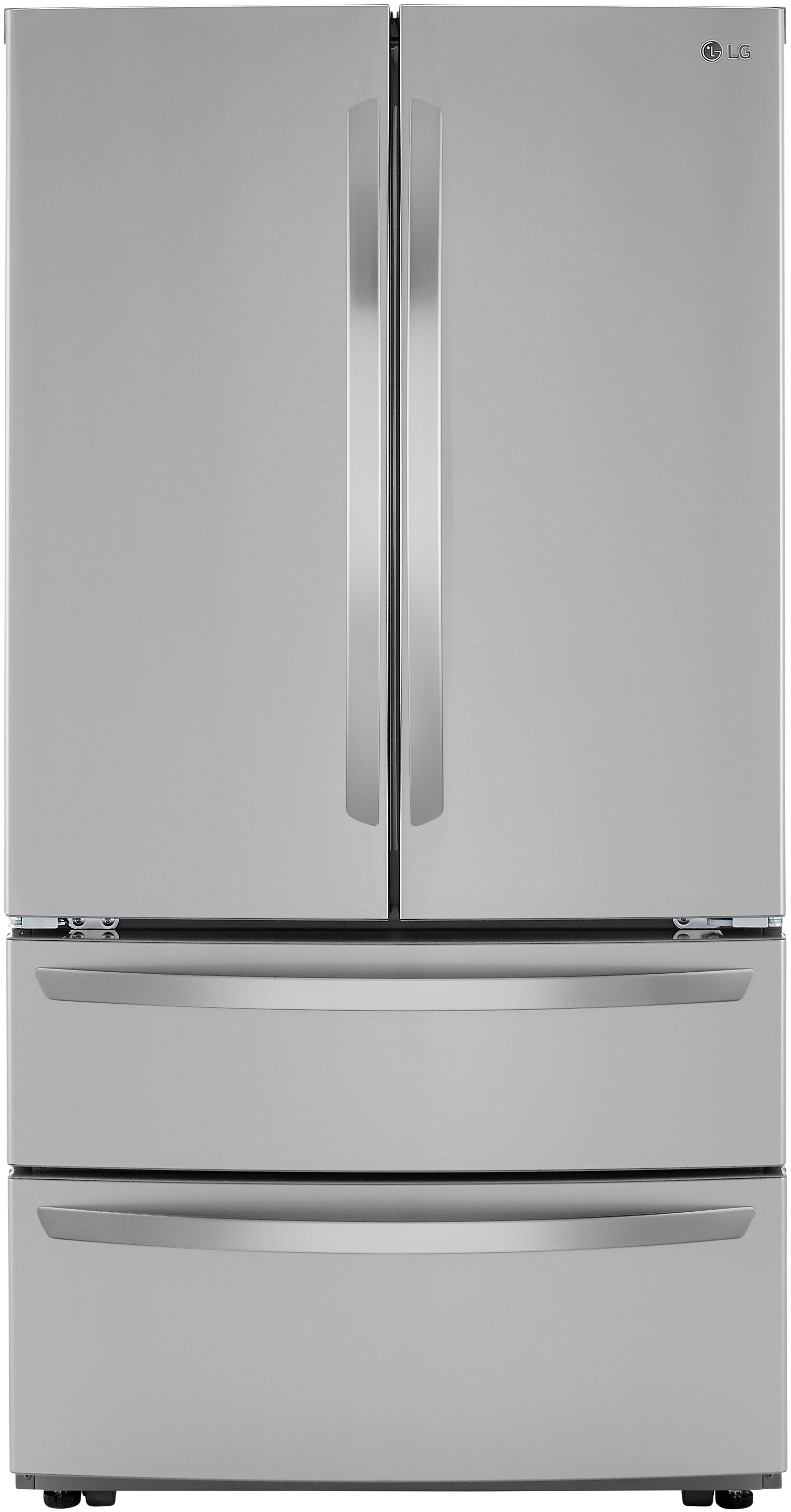LMWC23626S LG 22.7 cu ft Counter Depth French Door Refrigerator - Counter Depth, 36 W Fingerprint Resistant Stainless Steel-1